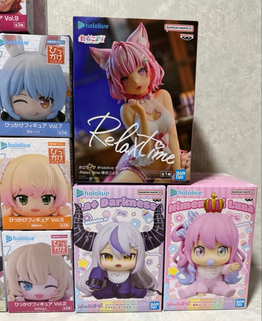 ホロライブ ひっかけフィギュア Vol.1〜9 まとめ売り Relax time