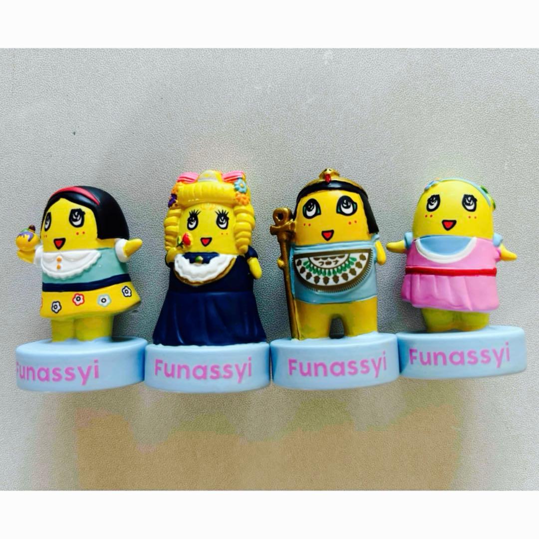 ふなっしー　フィギュア　４点　マリーアントワネット　クレオパトラ　親指姫　白雪姫