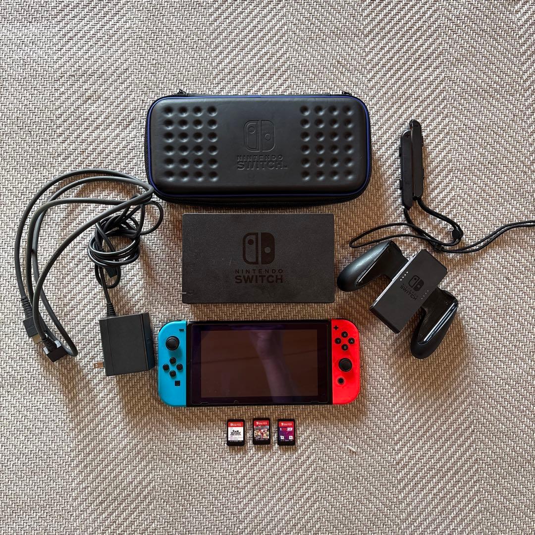 Nintendo Switch 本体　ソフト3本付き