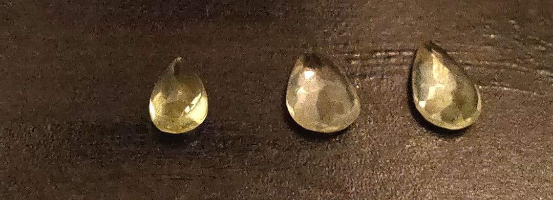 レモンクォーツ ティアドロップ ルース A