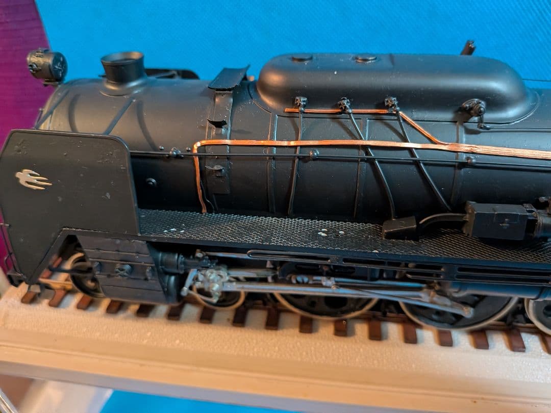 蒸気機関車Ｃ６２金属製ビッグスケールサイズ全長５０センチ約２Kg飾りオブジェ置物