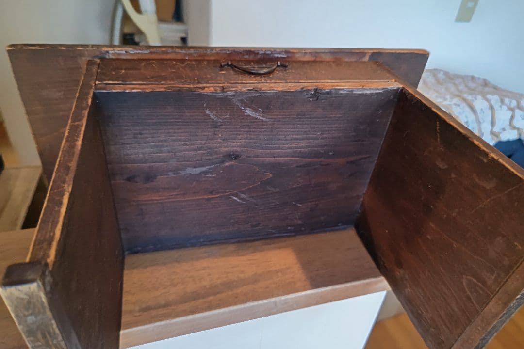 昭和初期の木製の小机、アンティーク