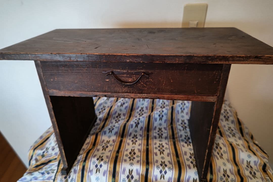 昭和初期の木製の小机、アンティーク