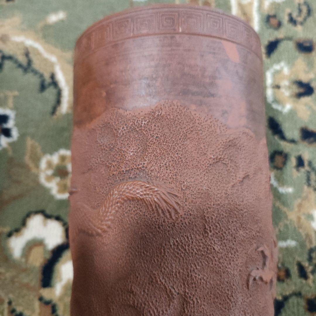 大日本常滑龍工組製 朱泥 雲龍紋 高さ21m