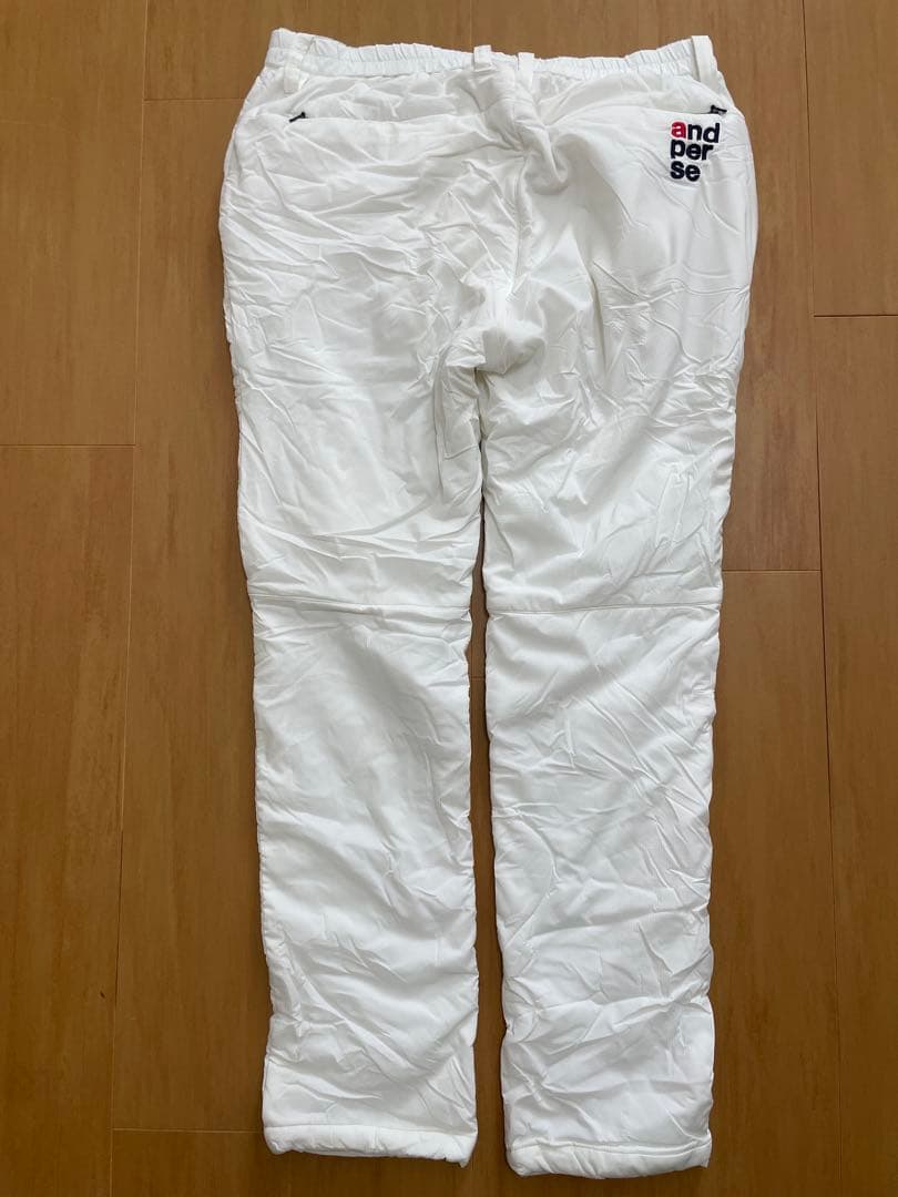 and per se ホワイト ストレートパンツ