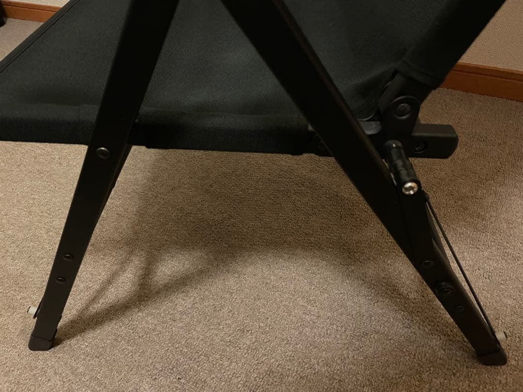 【ラーテルワークス】ストレージコンパクトリクライニングチェアハイバッグ　ブラック