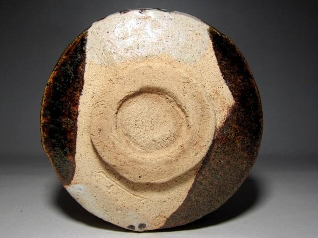 ＜土日限定価格＞加藤十右衛門 織部茶碗 「碧雲」裏千家十五代 鵬雲斎花押　m82