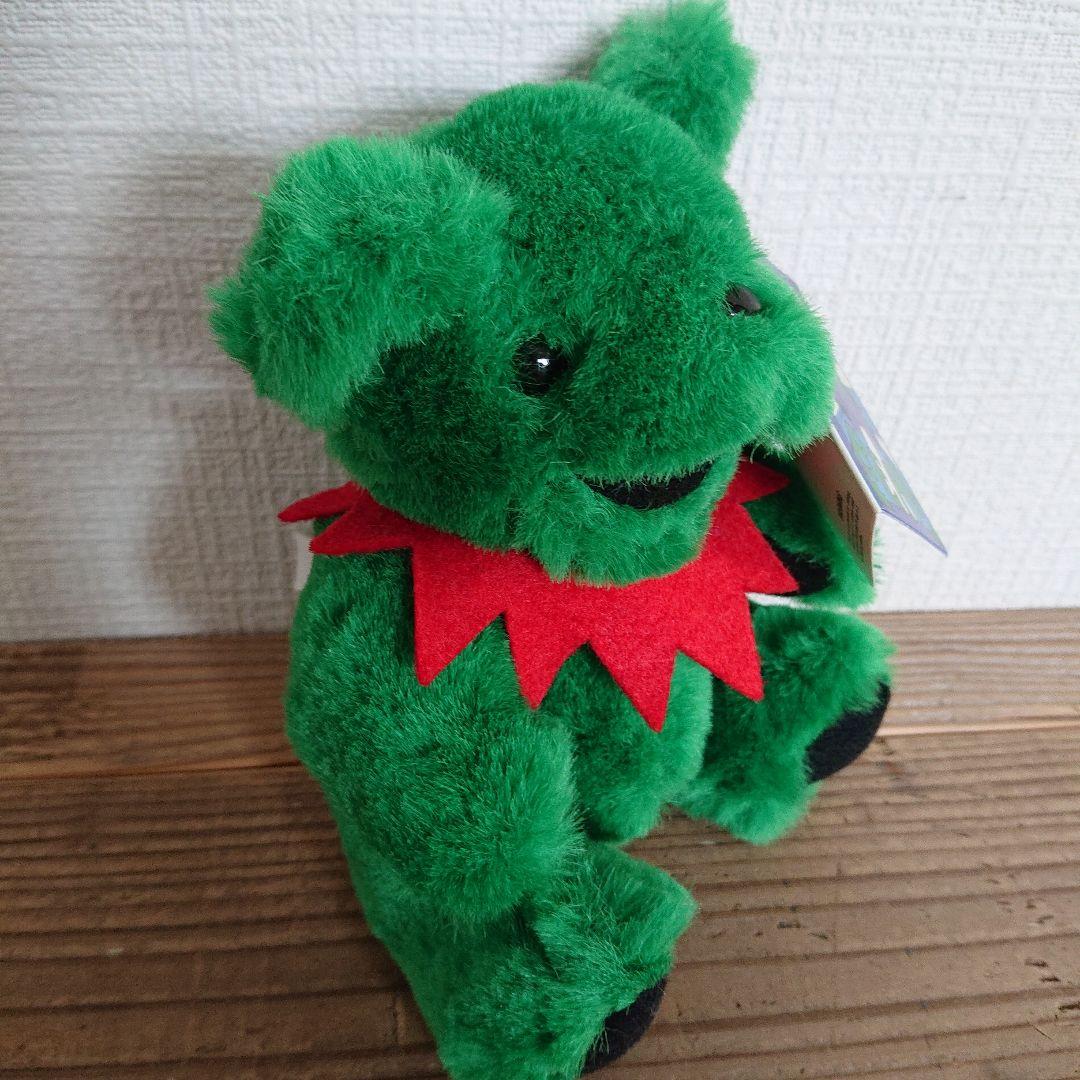 NAT製 7インチ プラッシュベア グリーン タグ付き　グレイトフルデッドベア