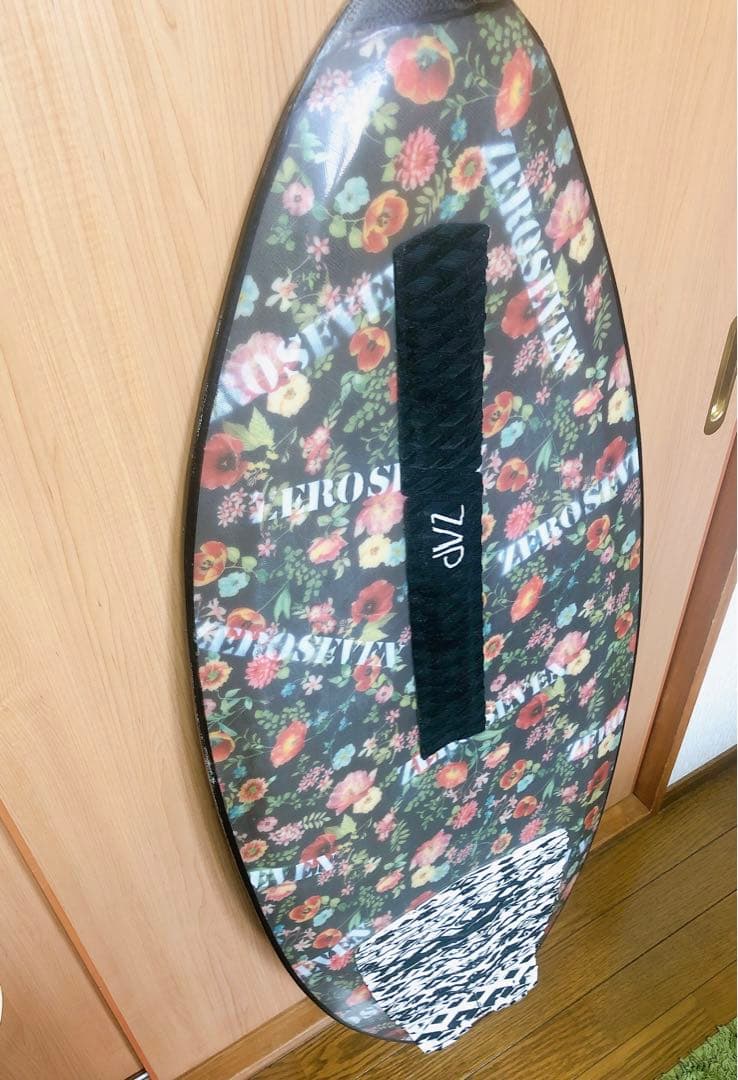 スキムボード デッキパット付き 花柄 ゼブラ　❁*゜