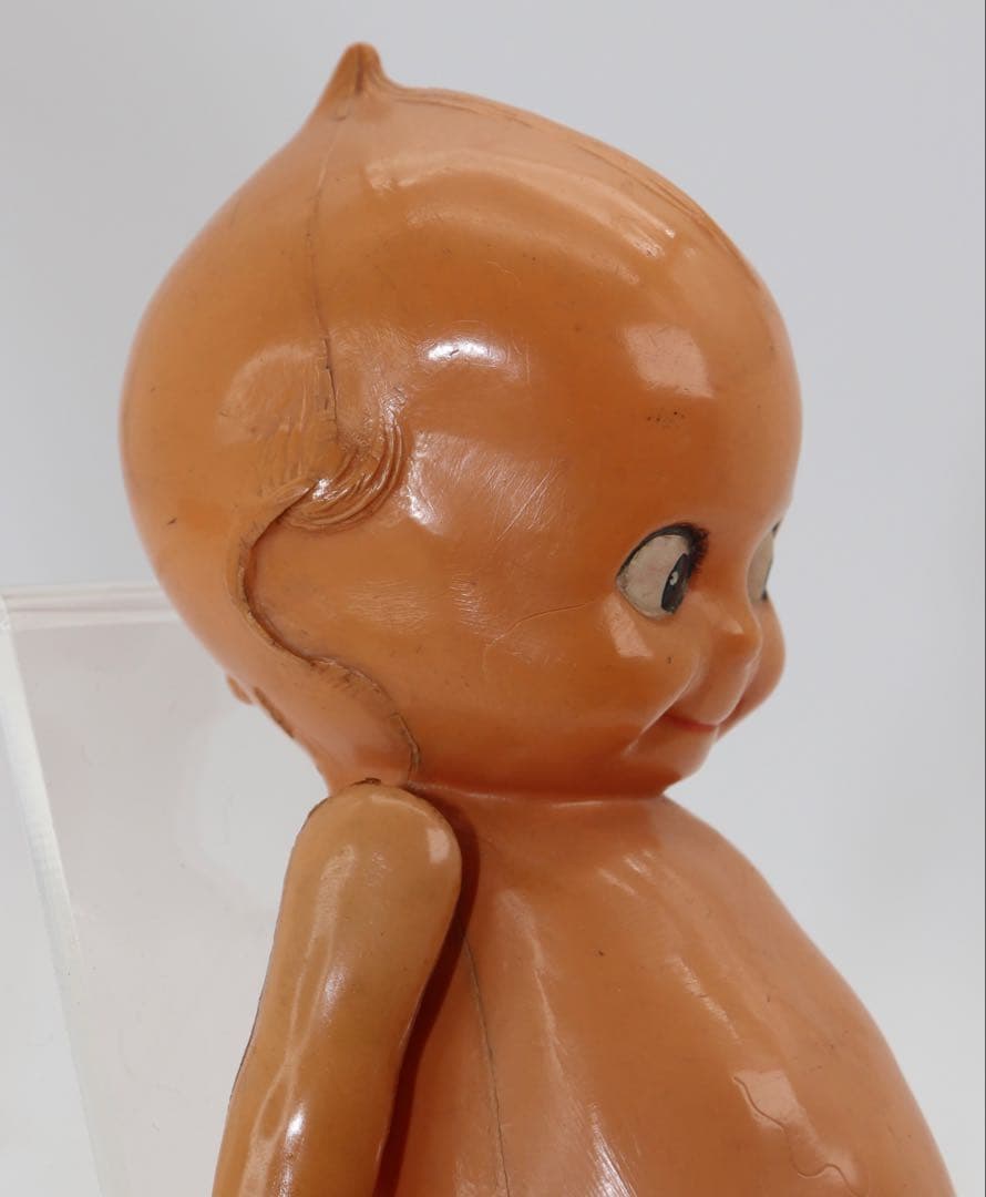 アンティーク・セルロイド・キューピー人形 ベージュ19cm