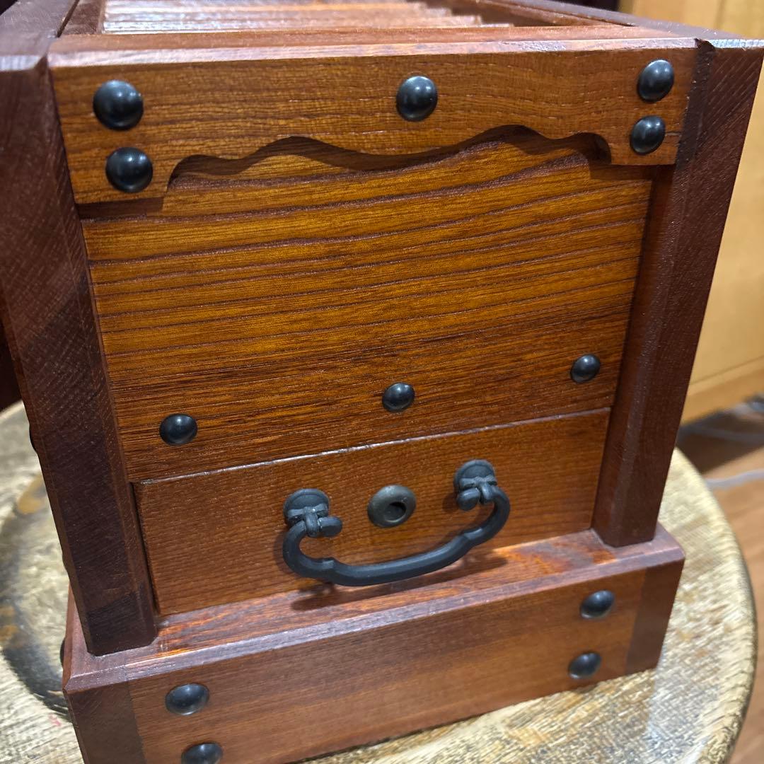 レトロ　賽銭箱　貯金箱　木製