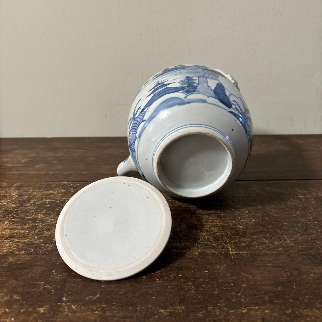 古伊万里染付銚子　酒器　伊万里　有田　波佐見　砥部焼　瀬戸　古民芸　白磁　李朝