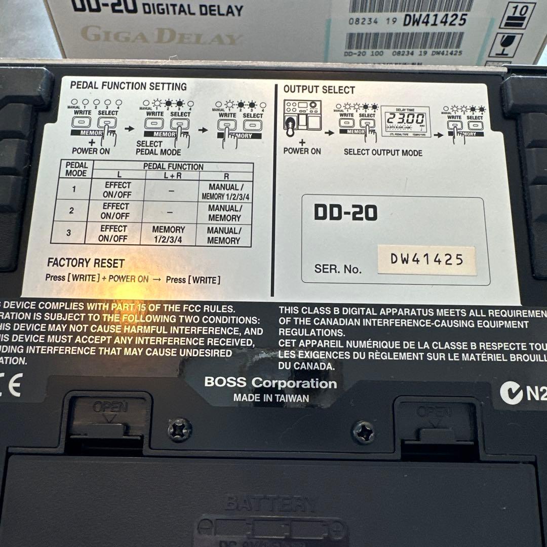 【動作確認済み・取説・箱付き】BOSS DD-20 デジタルディレイ