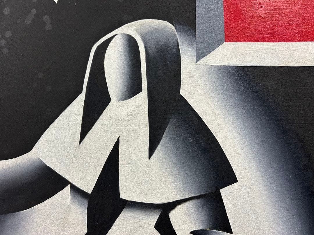 貴重一点物マークコスタビMARK KOSTABI 油絵BAPTISM1988