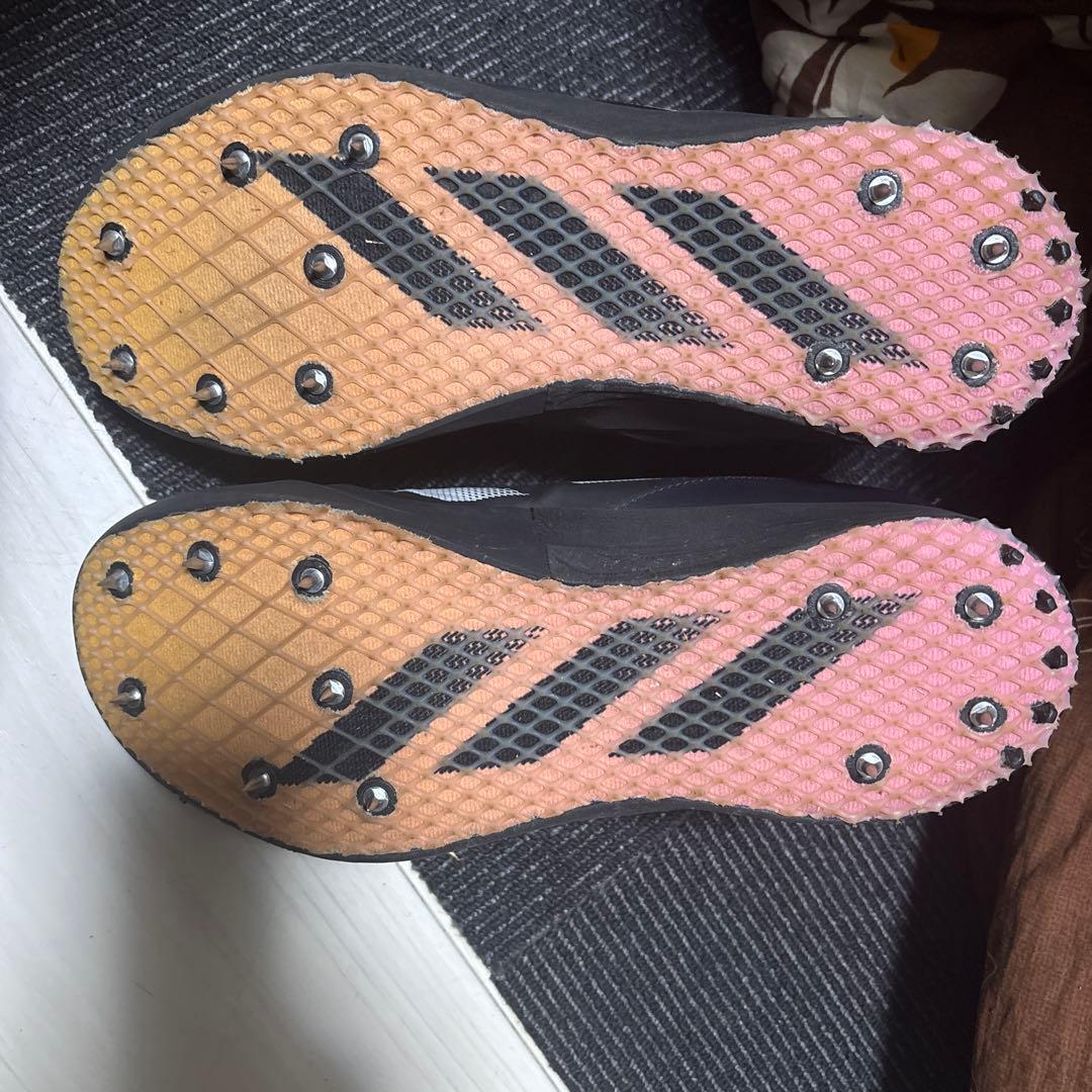 やり投げ28cm ADIZERO スパイクシューズ ブラック/ホワイト