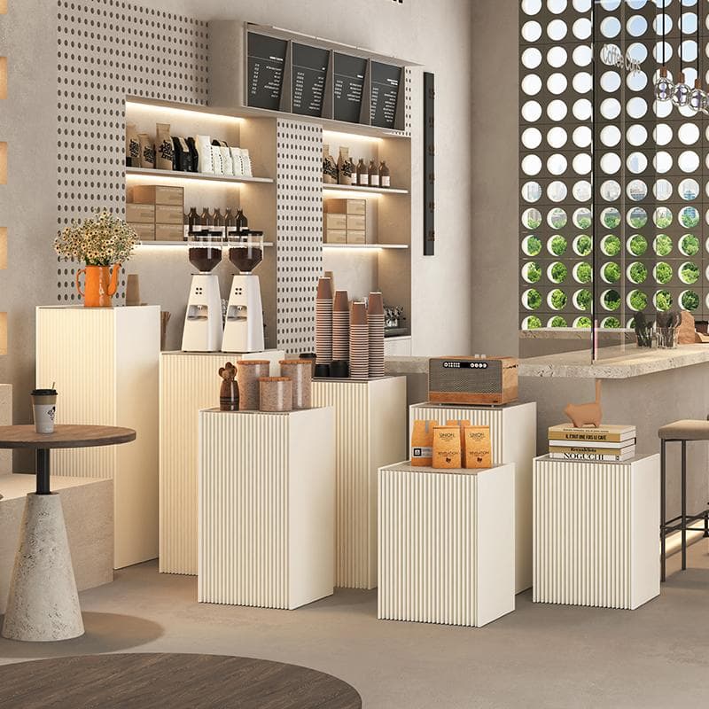 ディスプレイスタンド高さ118㎝長さ40㎝展示台 陳列台組立不要 展示会イベント