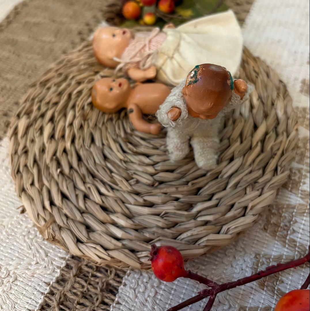 ドイツ　アンティーク　ベビードール　3体セット