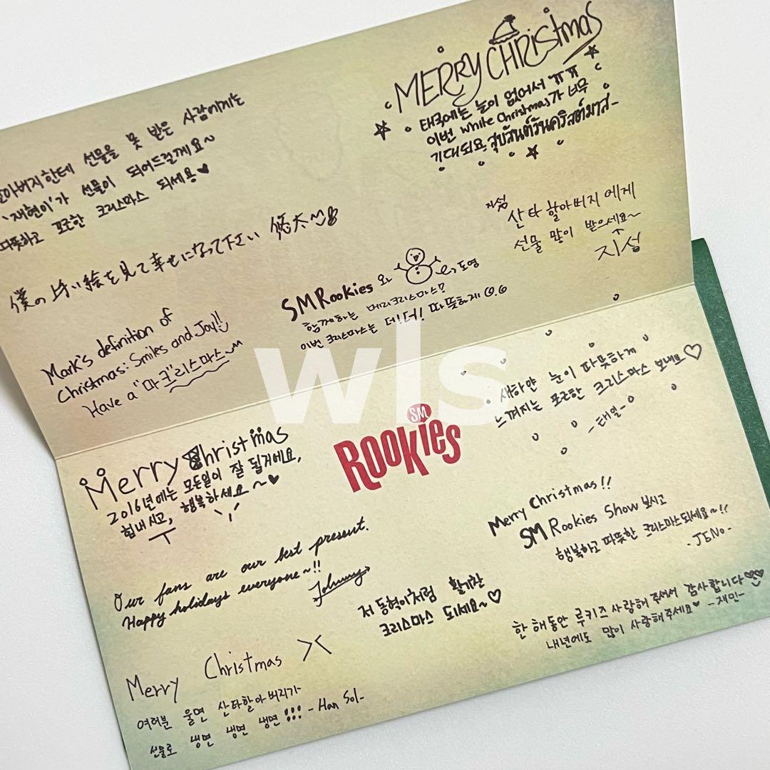 NCT ヘチャン(ドンヒョク) 直筆サイン入り クリスマスカード