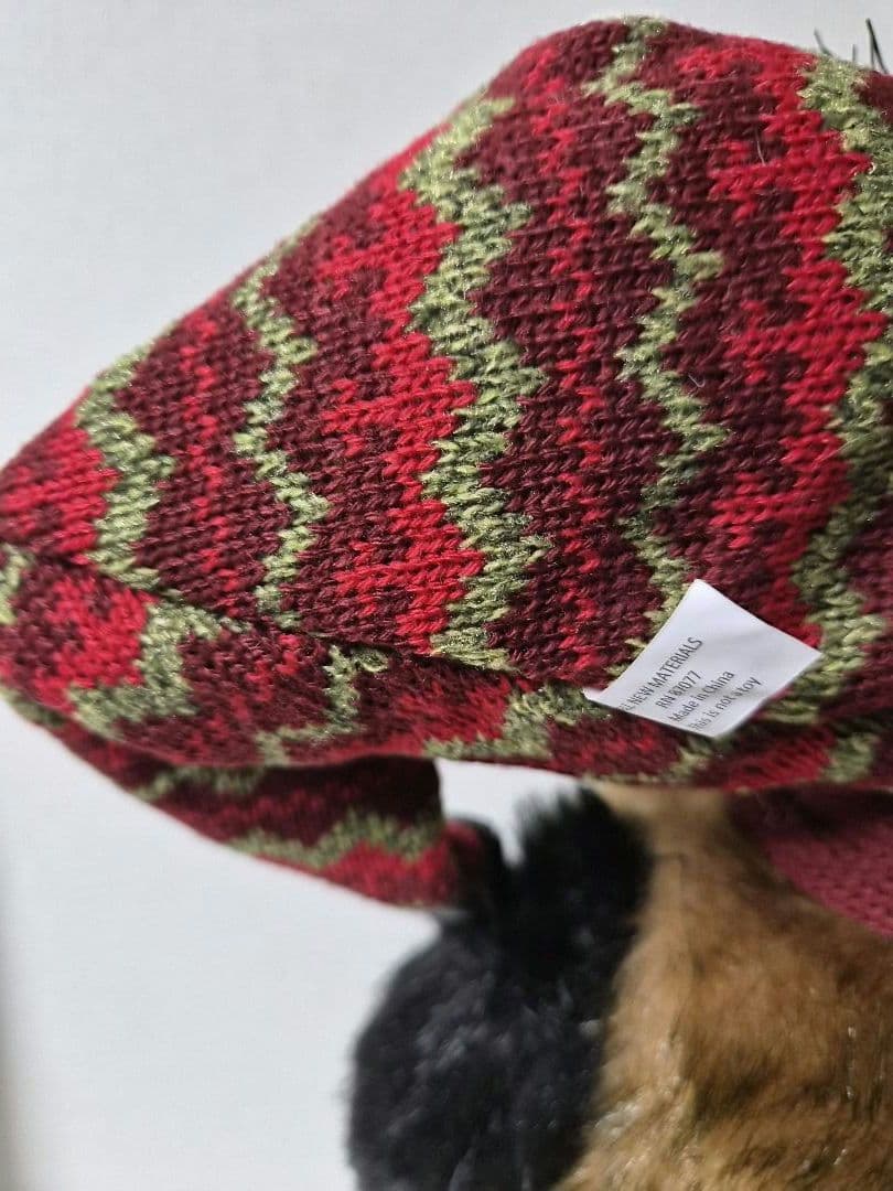 クリスマス　ベアー　くまのぬいぐるみ　ヴィンテージ　レトロ　激レア　輸入雑貨