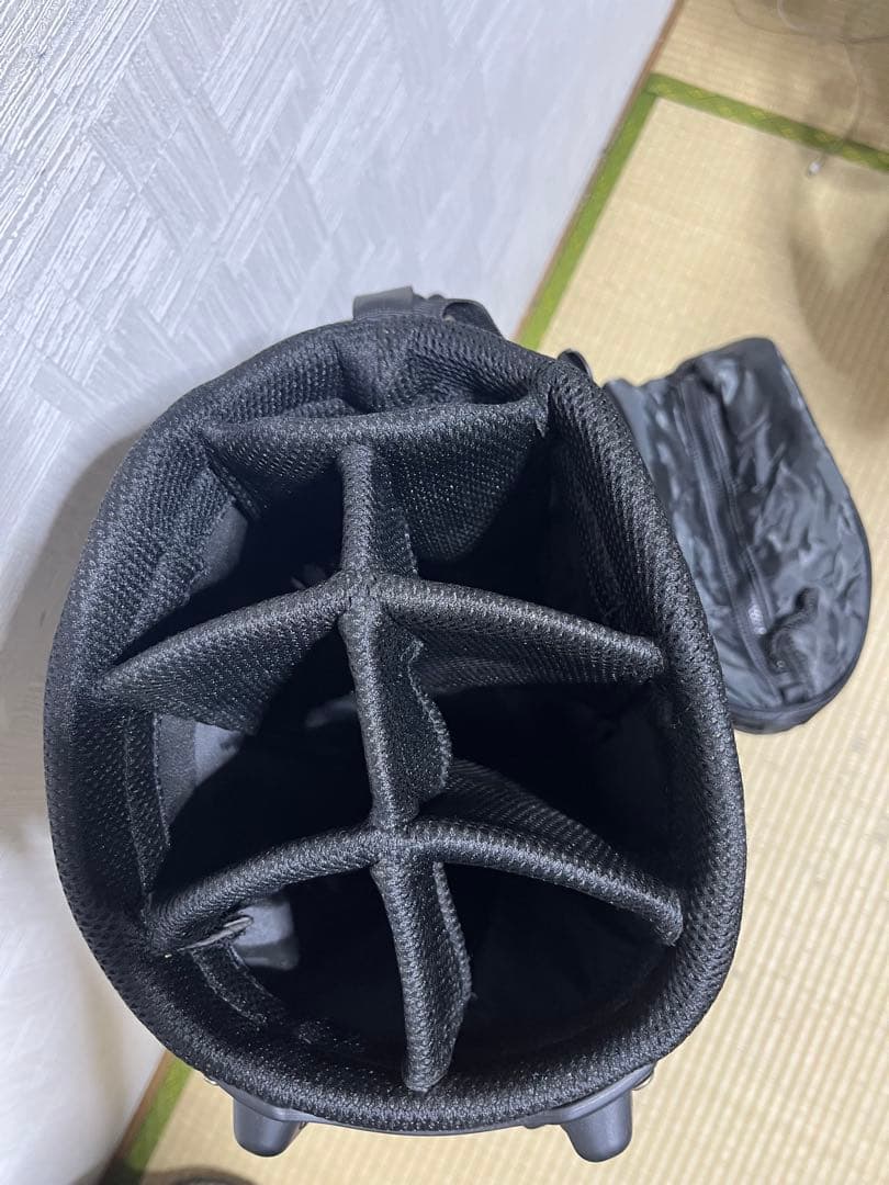 美品！エドウィンEDWIN 　ブラック迷彩カモフラ柄　スタンドキャディーバッグ