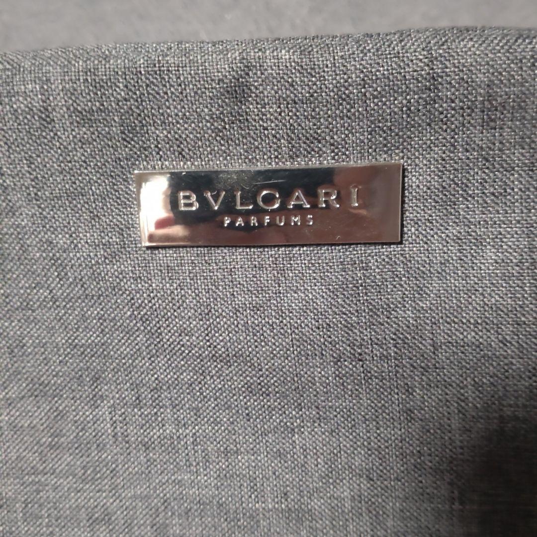 BVLGARI トラベルポーチ グレー