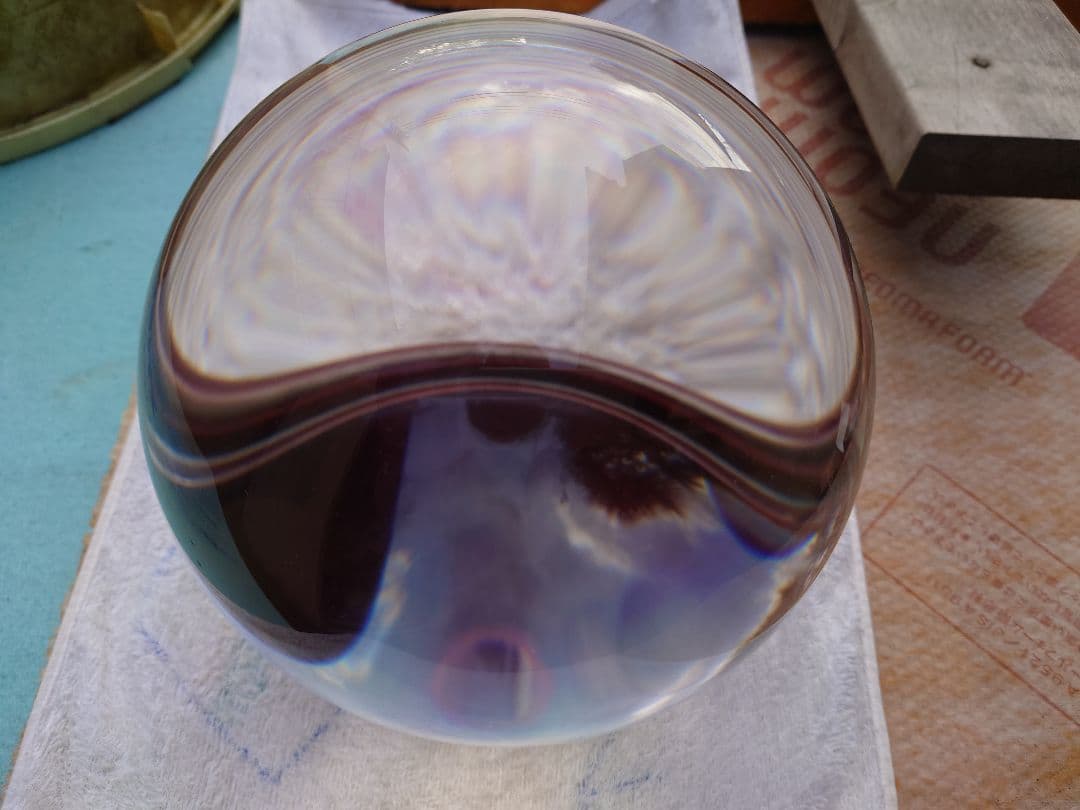 超巨大！煉水晶玉。美しい。