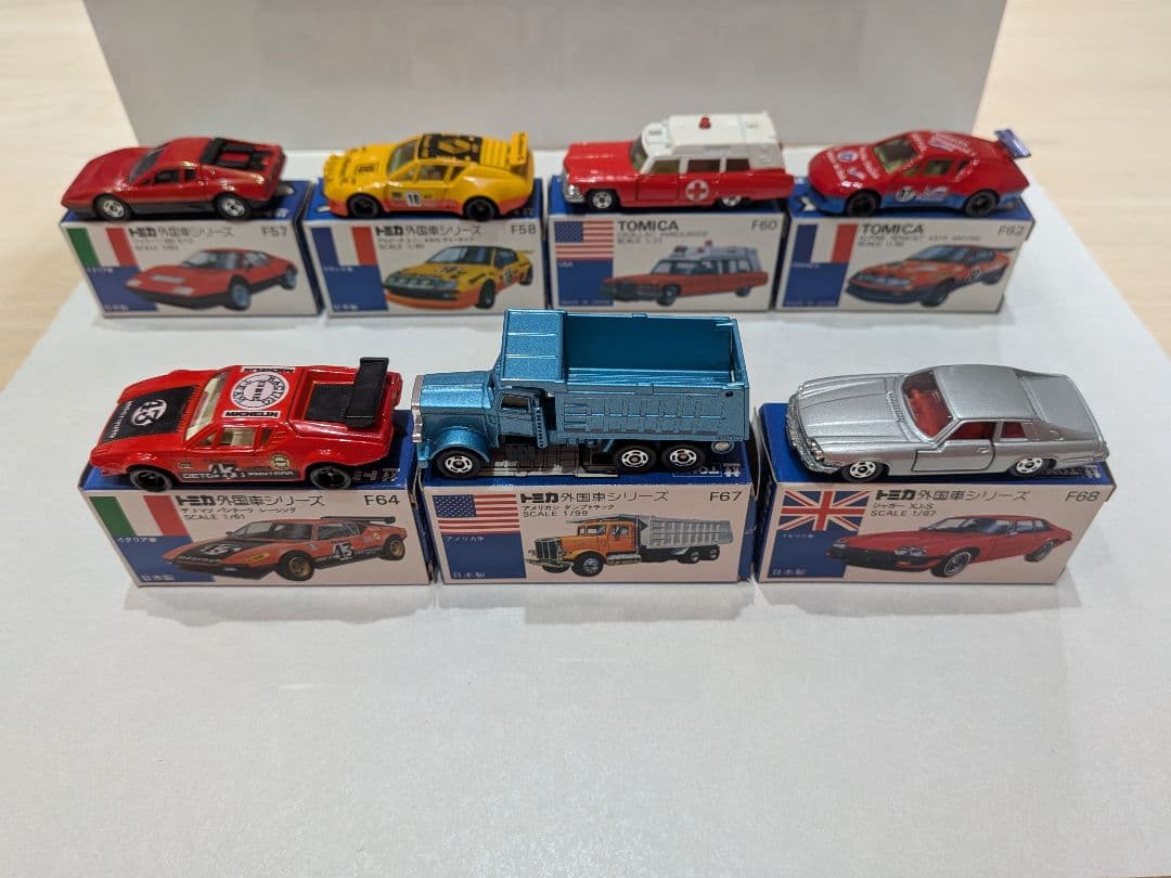 ★昭和-当時物★：☆トミカ-ミニカー：青箱他-多数：全64台-まとめ出品☆