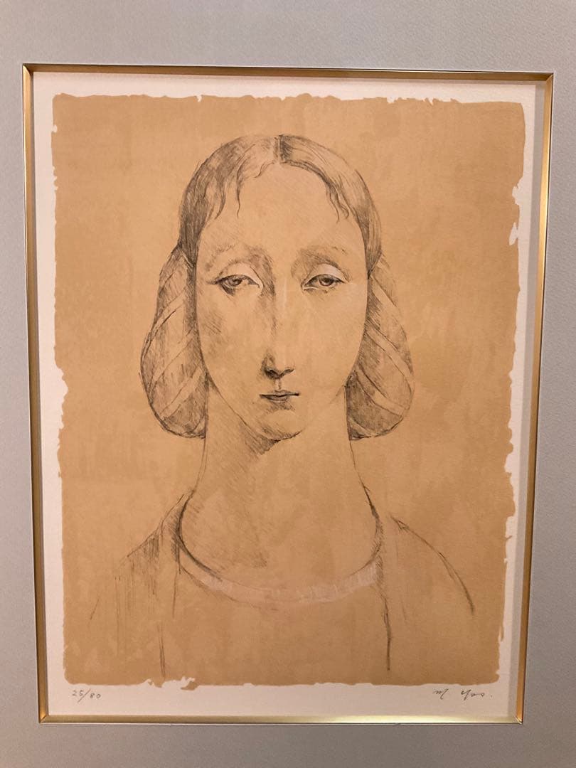 吉岡正人　「遠い想い」　リトグラフ　直筆サイン・エディション有り