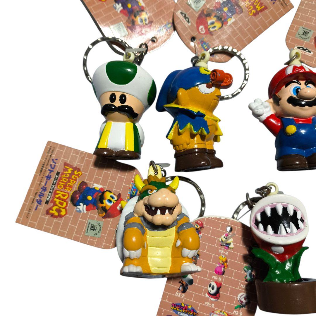 【希少品】 スーパーマリオRPG ソフトキーホルダー 7個セット