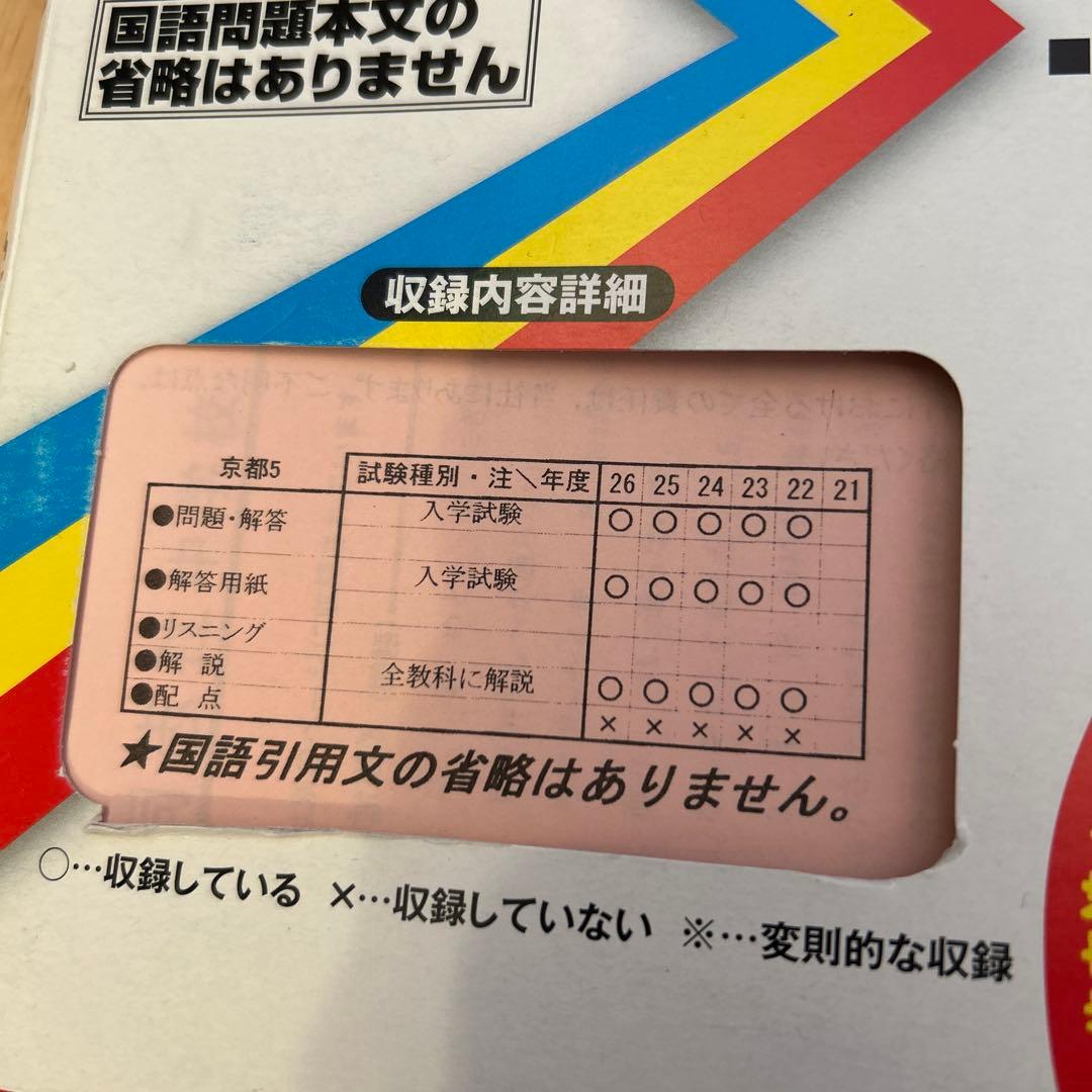 同志社中学校 過去問21年分（2002-2022年）