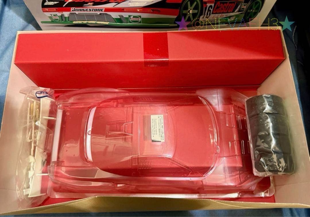 未組立て★京商◆Castrol MUGEN NSX RCエンジンカー ＆OP付き