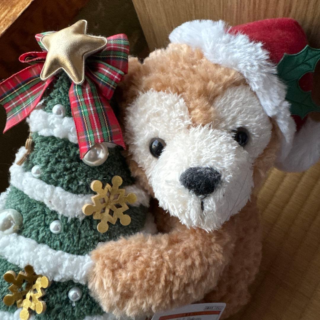 ディズニーシー限定　ダッフィクリスマス ぬいぐるみ サンタ帽