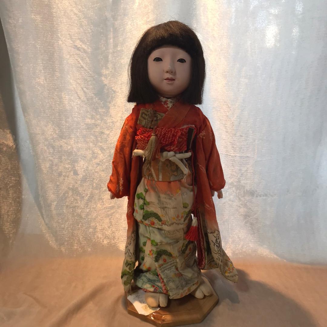 市松人形　女の子　豊龍斎　銘有