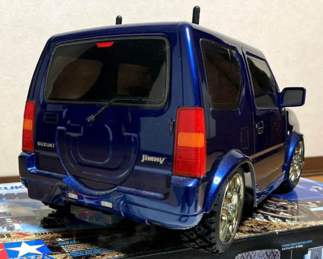 z*)様 タミヤ　ラジコン　ジムニー　jb23 MF-01 Xシャーシ　ブルー