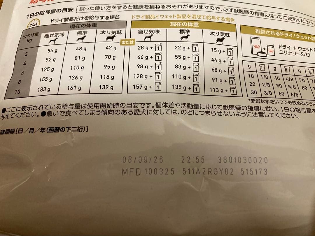 ロイヤルカナン 犬用 ユリナリーS／O 小型犬用S(3kg)新品未開封