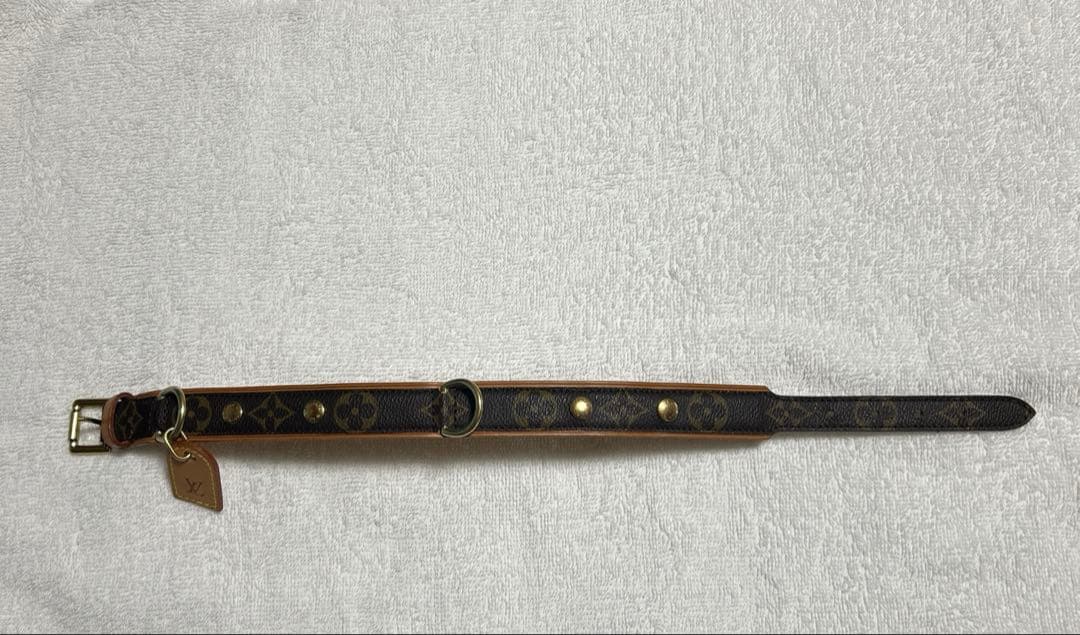 ルイヴィトン ドッグカラー MM &リード中型犬 モノグラム