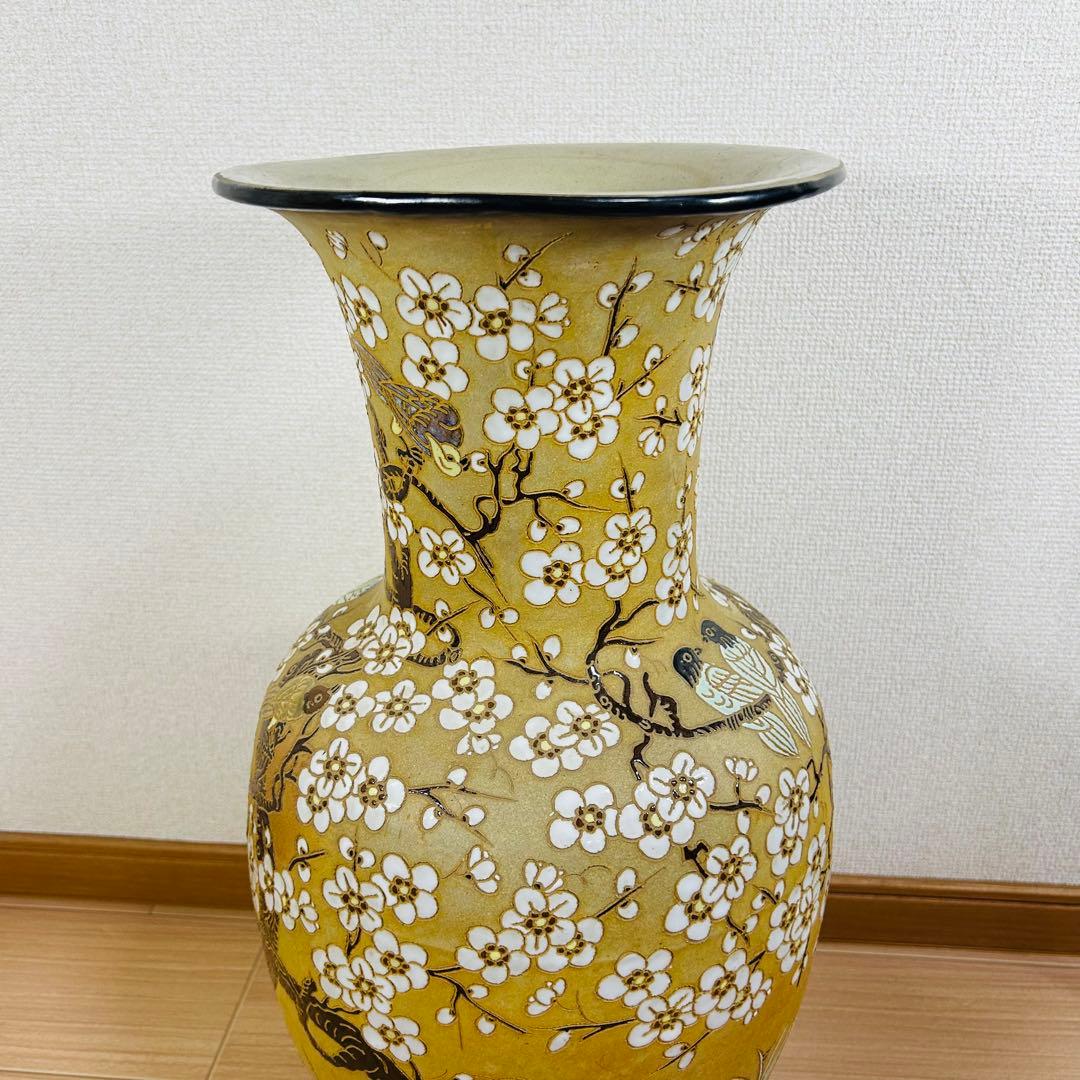 【希少】　九谷焼？　大型壺　花瓶　ヴィンテージ