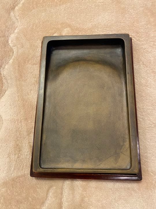 ㉘【再値下げ】硯　澄泥硯（鱔魚黄）　書道