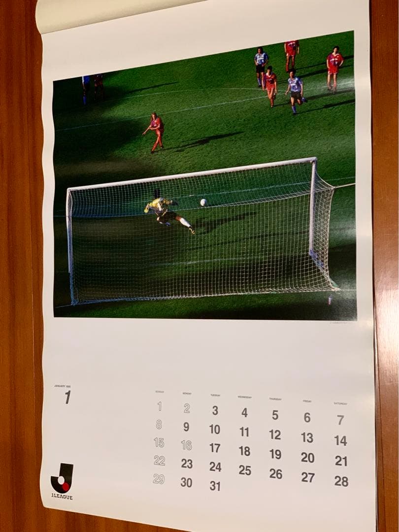 Jリーグカレンダー　　1995 コレクター向き 大判 豪華版