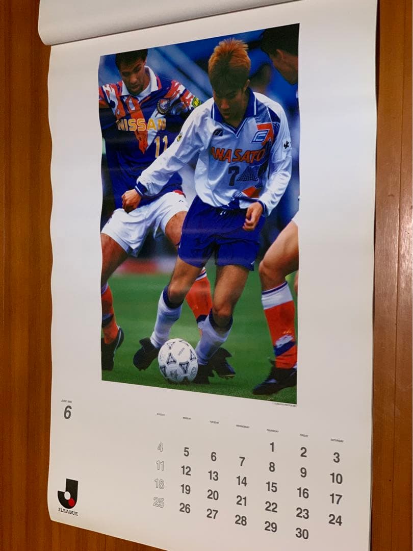 Jリーグカレンダー　　1995 コレクター向き 大判 豪華版