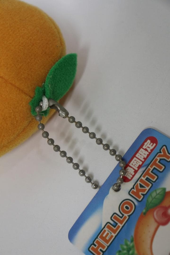 ◆ハローキティ 静岡限定 静岡みかん ぬいぐるみ キーホルダー　08106