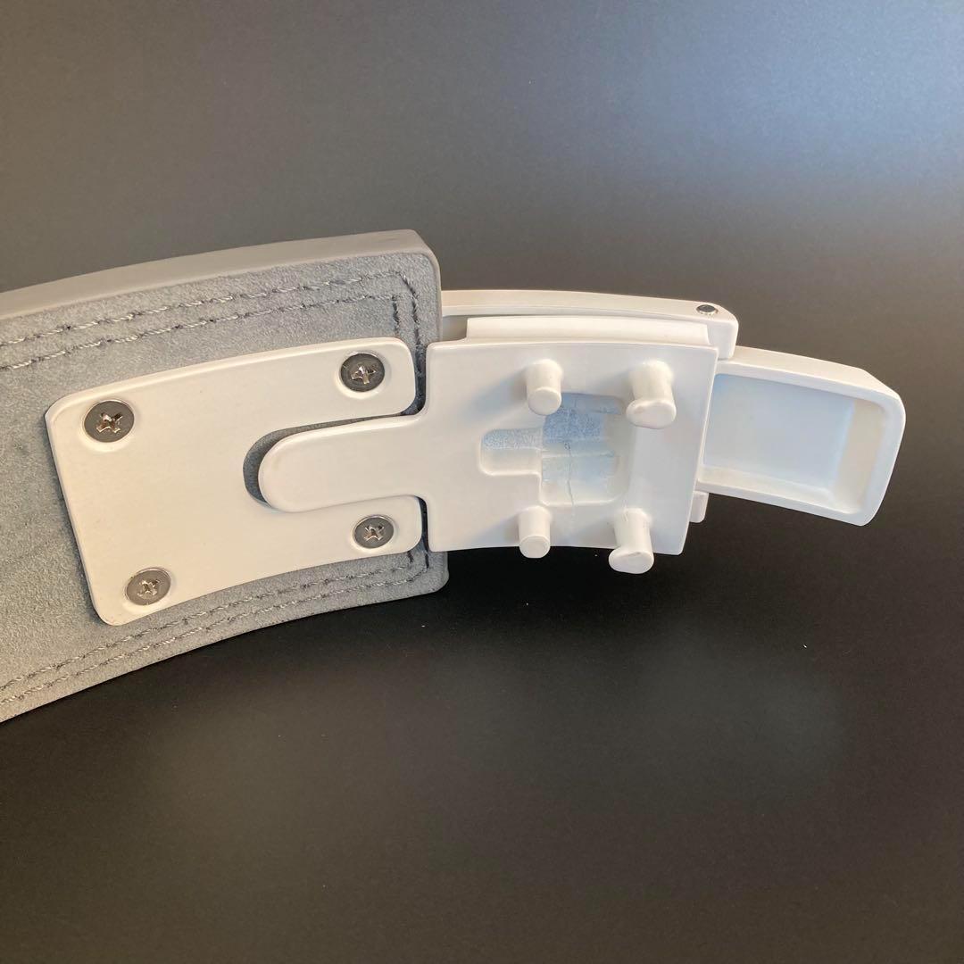 本革13ミリ パワーベルト パワーリフティング 筋トレ レバーアクション グレー