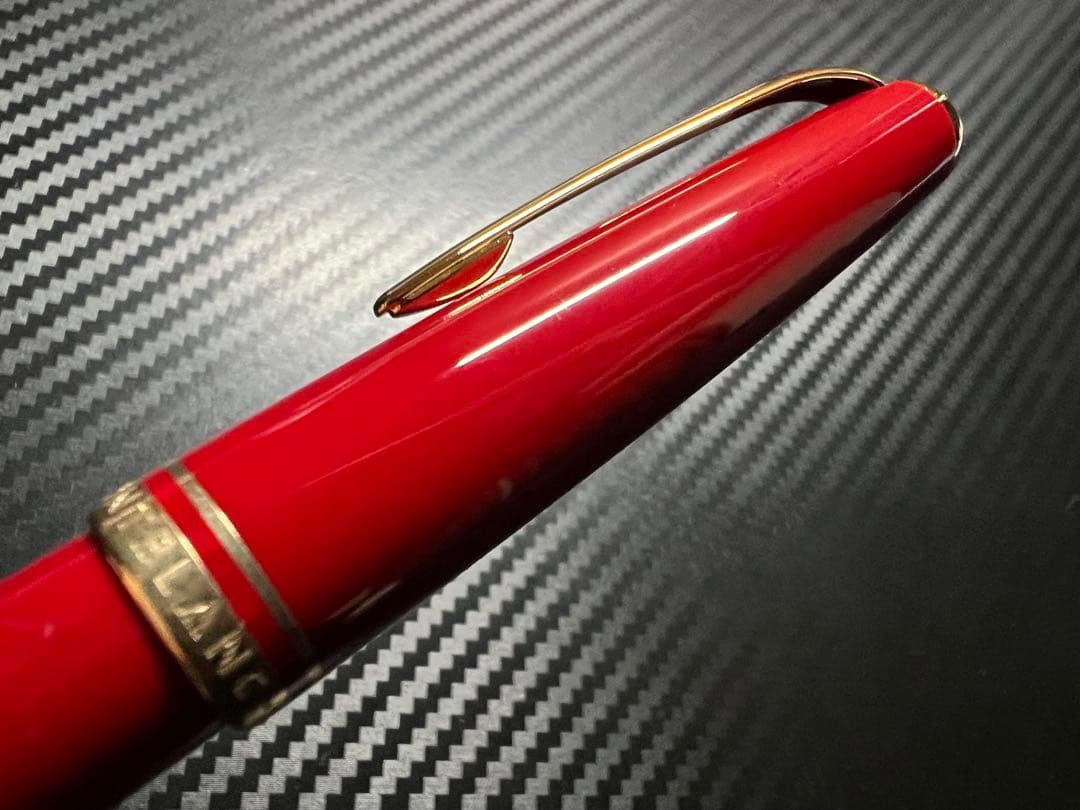 未使用に近い モンブラン F 細字 万年筆 ジェネレーション レッド