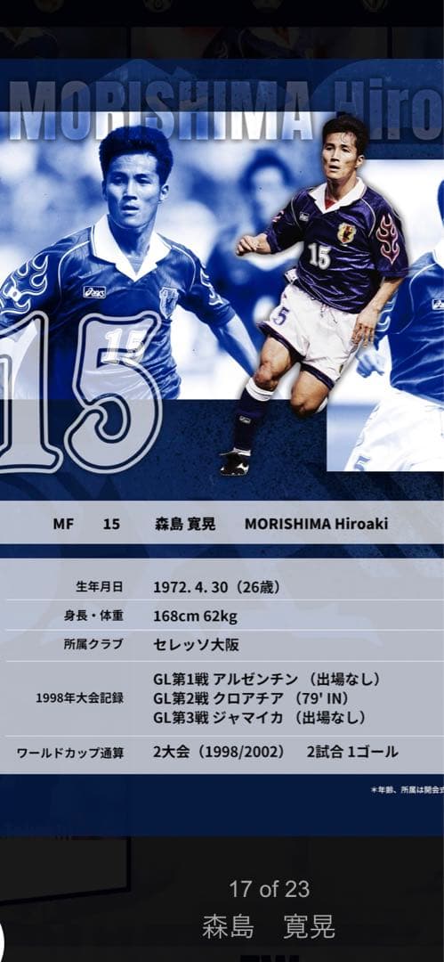 フランスワールドカップ時森島寛晃サイン入りスパイク(本人使用)