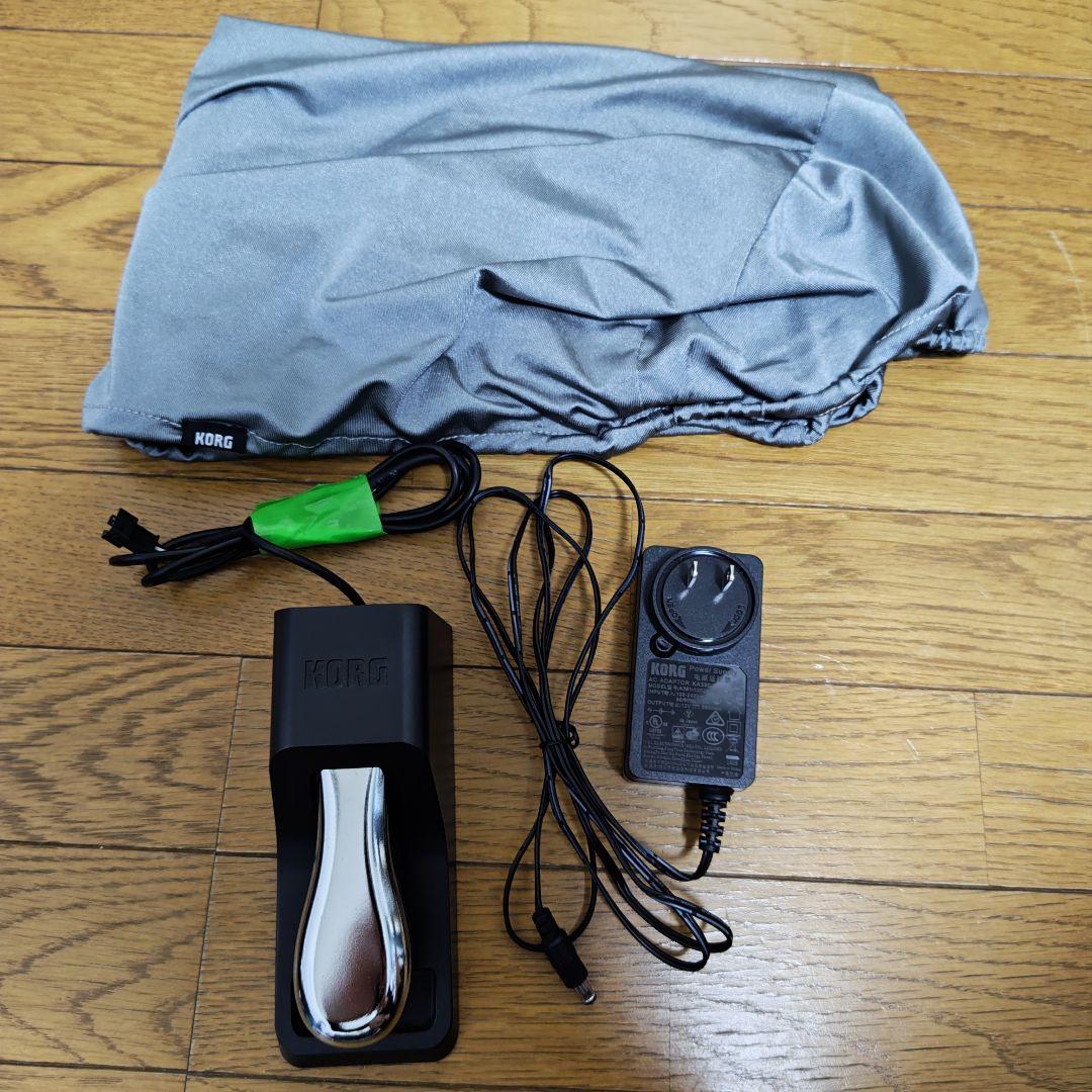 【付属品完備】KORG B1 電子ピアノ 純正ペダル・譜面台・カバー付 動作良好