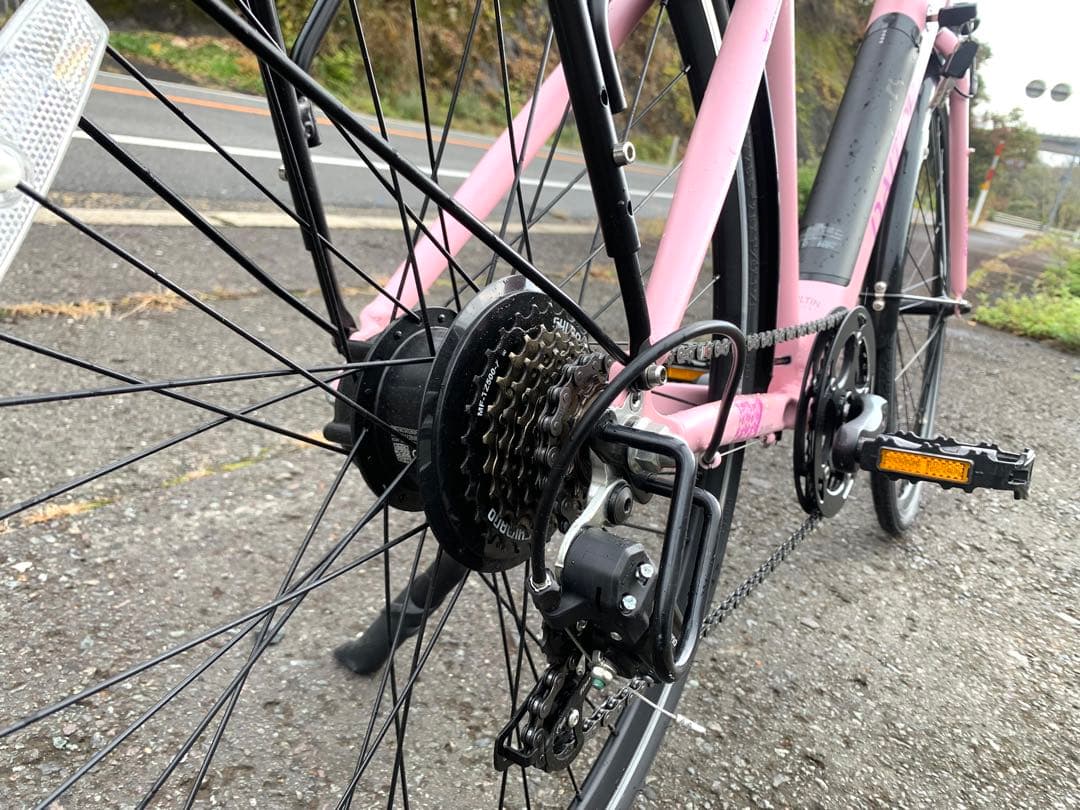 【動作確認済】送料無料BUILTIN電動アシスト自転車 低走行距離246km