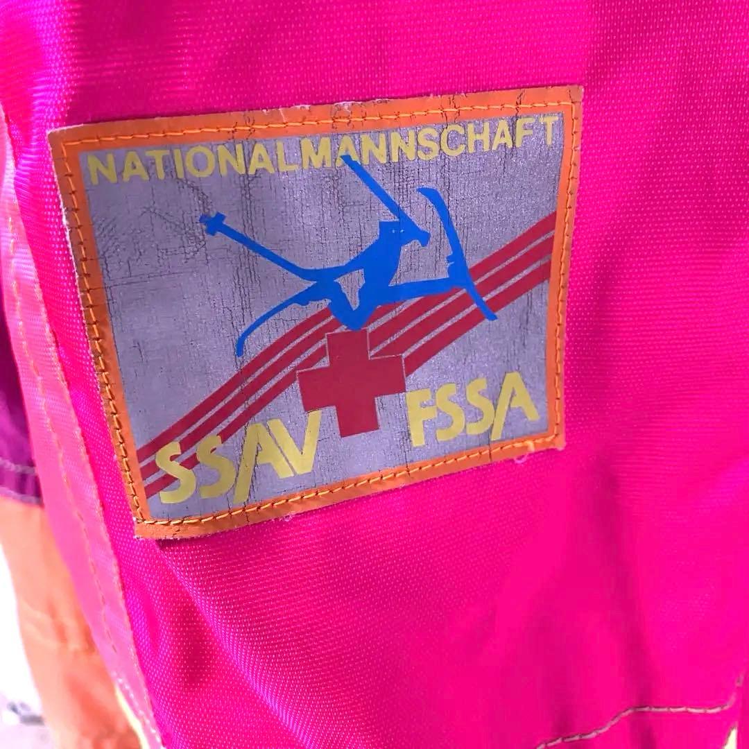 90s GOLDWIN クレイジー配色 スキーウェア 上下セット 総柄 レトロ