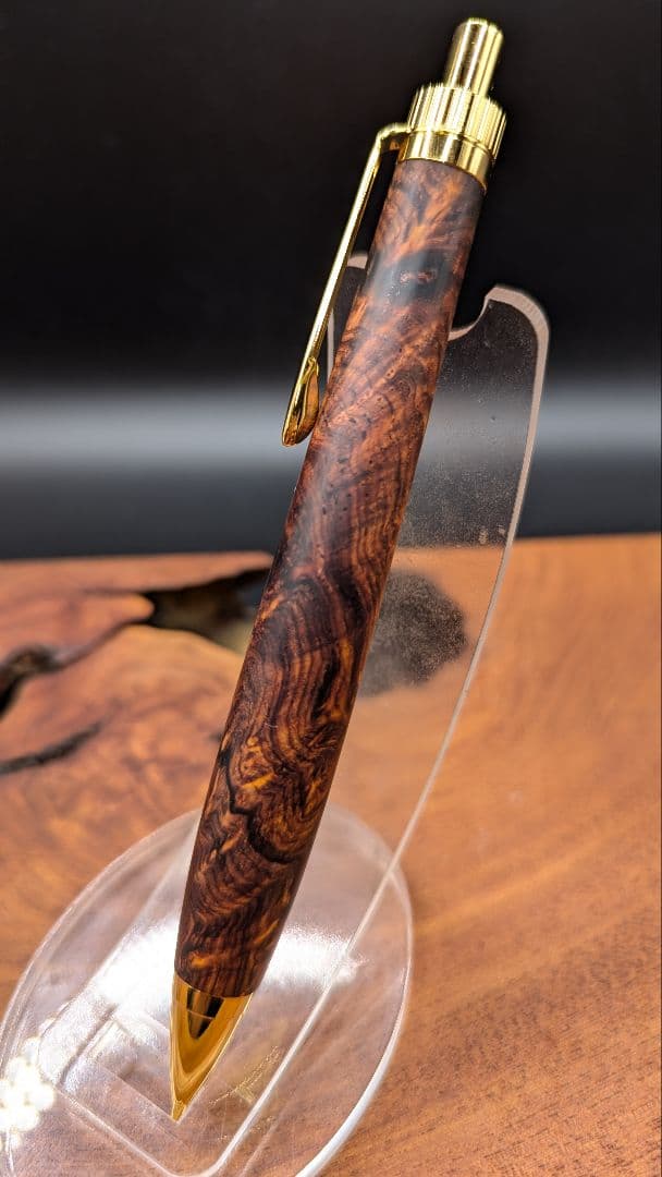 639超極上　ココボロ　瘤杢　木軸シャーペン　ボールペン