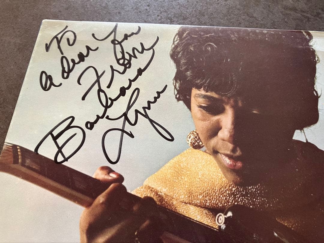Here is Barbara Lynn サイン入りレコード英国盤美盤　稀少盤