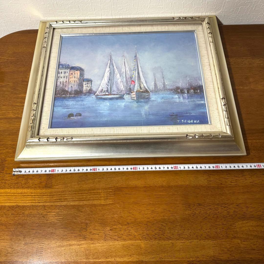 瀬川竜夫 マルセイユ 絵画 油絵